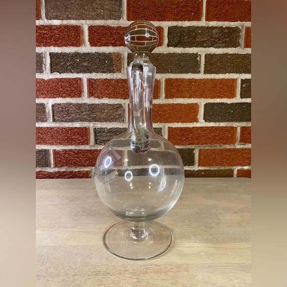 Vintage Etched‎ Crystal Clipper Ship's Liquor Decanter - Picture 2 of 11